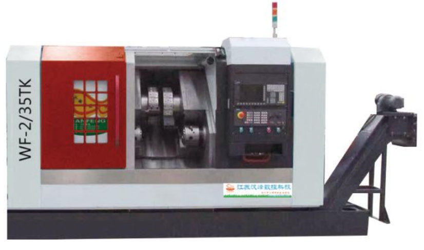 TK Series cnc lathe with double spindle&turret